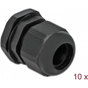 Delock, Kabelverbindung, Kabelverschraubung PG19, 28mm, 10 Stück, Schwarz Delock, Kabelverbindung, Kabelverschraubung PG19, 28mm, 10 Stück, Schwarz