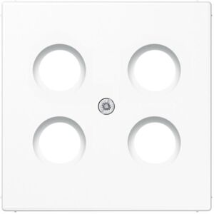 JUNG, Zubehör Schalterprogramm, Zentralplatte Sat/TV/Radi LS ws glz LS990-4SAT1WW JUNG, Zubehör Schalterprogramm, Zentralplatte Sat/TV/Radi LS ws glz LS990-4SAT1WW