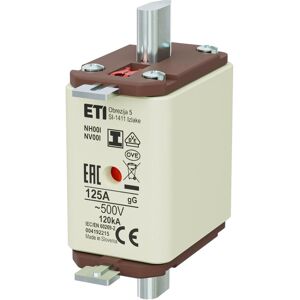 Eti, Sicherung, NH-Sicherungseinsatz 00 Kombi 125A Eti, Sicherung, NH-Sicherungseinsatz 00 Kombi 125A