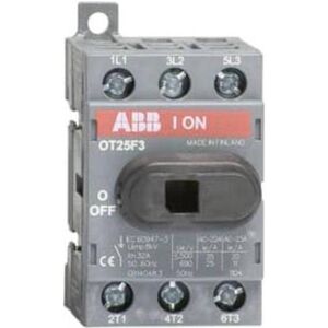 ABB STOTZ-KONTAKT Lasttrennschalter OT25F3, Schalter + Taster, Schwarz ABB STOTZ-KONTAKT Lasttrennschalter OT25F3, Schalter + Taster, Schwarz