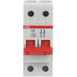 ABB E202/125R Trennschalter 125A 2-polig Schaltgriff rot, Elektronikzubehör + Gehäuse, Rot ABB E202/125R Trennschalter 125A 2-polig Schaltgriff rot, Elektronikzubehör + Gehäuse, Rot