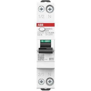 ABB DS301CC13A30 DS301CA-C13/0,03 FI/LS-Schalter 6kA 1P+N 2CSR255163R1134, Elektronikzubehör + Gehäuse, Weiss ABB DS301CC13A30 DS301CA-C13/0,03 FI/LS-Schalter 6kA 1P+N 2CSR255163R1134, Elektronikzubehör + Gehäuse, Weiss