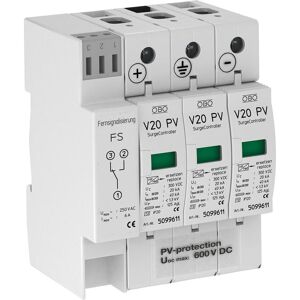 OBO Bettermann, Überspannungsschutz, OBO V20C SurgeController V20 3pol 600VDC f.PVAnl OBO Bettermann, Überspannungsschutz, OBO V20C SurgeController V20 3pol 600VDC f.PVAnl