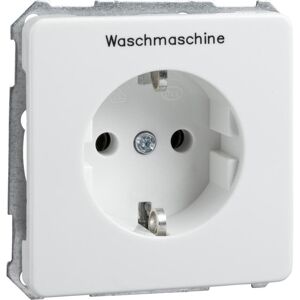 ELSO, Steckdose, Scala Schuko Kombi mit 205124 Aufdruck Waschmasc. 1fach reinweiss ELSO, Steckdose, Scala Schuko Kombi mit 205124 Aufdruck Waschmasc. 1fach reinweiss