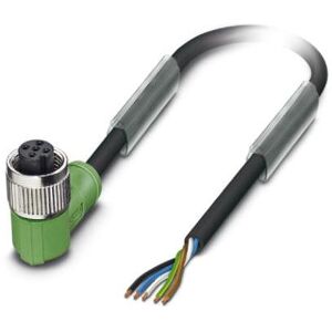Phoenix Contact Sensorleitung PUR 5m M12 Bu 5-polig gew, Elektronikkabel + Stecker, Schwarz Phoenix Contact Sensorleitung PUR 5m M12 Bu 5-polig gew, Elektronikkabel + Stecker, Schwarz