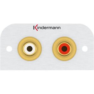 Kindermann Audio L/R E. 7441-510 54x54 mit Kabelpeitsche (0.05 m), Audiokabel Kindermann Audio L/R E. 7441-510 54x54 mit Kabelpeitsche (0.05 m), Audiokabel