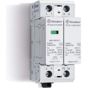 Finder, Überspannungsschutz, SPD Typ 2, 1-phasig, Varistor+Funkenstr. Finder, Überspannungsschutz, SPD Typ 2, 1-phasig, Varistor+Funkenstr.