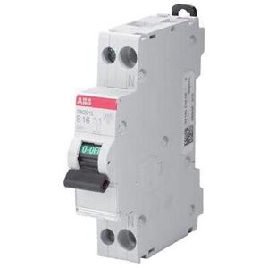ABB, Schutzschalter, SN201 MCB Leitungsschutzschalter Typ C, Pol 1P+N 1A 230V, Abschaltvermögen 4,5 kA DIN-Schienen-M ABB, Schutzschalter, SN201 MCB Leitungsschutzschalter Typ C, Pol 1P+N 1A 230V, Abschaltvermögen 4,5 kA DIN-Schienen-M