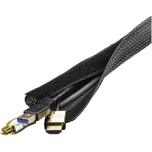 Deltaco Kabelschutz + Kabelführung, LDR16 cable sleeve Black (Kabelschlauch, 300 cm) Deltaco Kabelschutz + Kabelführung, LDR16 cable sleeve Black (Kabelschlauch, 300 cm)