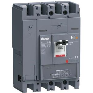 Hager HEW631JR h3+ P630 LSI 4P4D630A 70kA Leistungsschalter, Relais Hager HEW631JR h3+ P630 LSI 4P4D630A 70kA Leistungsschalter, Relais