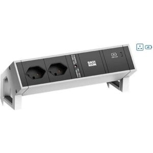 Bachmann, Steckdosenleiste, DESK2 2xUK 1xUSB C 30W 1xCM 0,2m GST18 INOX (2x, BS 1363) Bachmann, Steckdosenleiste, DESK2 2xUK 1xUSB C 30W 1xCM 0,2m GST18 INOX (2x, BS 1363)
