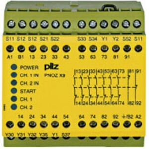 Pilz PNOZ X9 - Not-Aus-Sicherheitsrelais - 24V AC/DC, 7 NO/2 NC, DIN Montage Pilz PNOZ X9 - Not-Aus-Sicherheitsrelais - 24V AC/DC, 7 NO/2 NC, DIN Montage