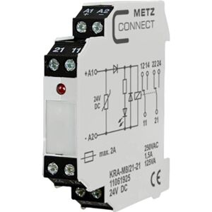 Metz Connect 24V/DC Relais - 2 Wechsler - Kompakt Metz Connect 24V/DC Relais - 2 Wechsler - Kompakt