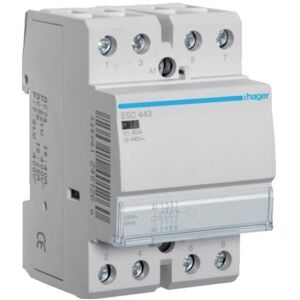 Hager HAG ESC443 Schütze, 40A, 3S+1Ã, 230V, Relais Hager HAG ESC443 Schütze, 40A, 3S+1Ã, 230V, Relais