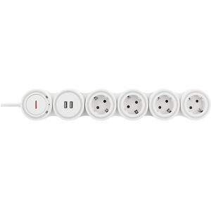 Deltaco Steckdosenleiste, GT-290 power extension 4 AC outlet(s) Indoor White (4x, CEE 7/4, USB-A, 1.50 m) Deltaco Steckdosenleiste, GT-290 power extension 4 AC outlet(s) Indoor White (4x, CEE 7/4, USB-A, 1.50 m)