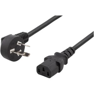 Deltaco DEL-109CHI - stromkabel - PSB (2 m), Videokabel, Schwarz Deltaco DEL-109CHI - stromkabel - PSB (2 m), Videokabel, Schwarz