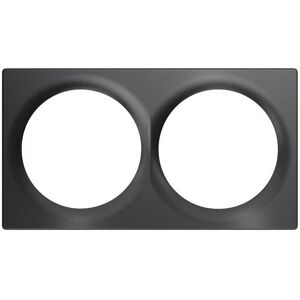 Fibaro, Zubehör Schalterprogramm, FIB FGWXPP-0003B - Walli Line Double Cover Plate, schwarz Fibaro, Zubehör Schalterprogramm, FIB FGWXPP-0003B - Walli Line Double Cover Plate, schwarz