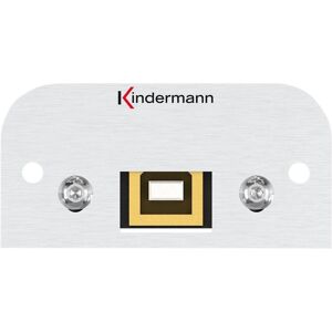 Kindermann USB B-A Buchse 7441-525 54x54 mit Kabelpeitsche (USB 2.0), USB Kabel Kindermann USB B-A Buchse 7441-525 54x54 mit Kabelpeitsche (USB 2.0), USB Kabel