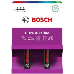 Hausgeräte BOSCH BATTERIE 2 STÜCK AAA ULTRA ALKALINE LR03UA2B/00 (2 Stk., AAA), Batterien + Akkus Hausgeräte BOSCH BATTERIE 2 STÜCK AAA ULTRA ALKALINE LR03UA2B/00 (2 Stk., AAA), Batterien + Akkus