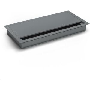 TecLines, Kabelschutz + Kabelführung, TKD012T Kabeldurchführung 240x120x25 mm, Titanium / schwarz (Kabeldurchlass, 24 cm) TecLines, Kabelschutz + Kabelführung, TKD012T Kabeldurchführung 240x120x25 mm, Titanium / schwarz (Kabeldurchlass, 24 cm)
