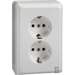 Elso 515514 - Doppelsteckdose - 16A, Reinweiß - Steckdose Elso 515514 - Doppelsteckdose - 16A, Reinweiß - Steckdose