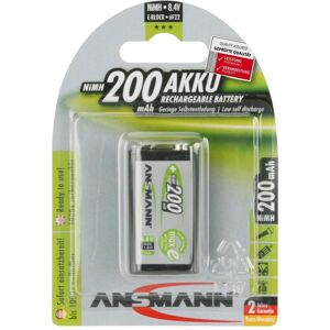 Ansmann E-Block (1 Stk., 9V Block, 200 mAh), Batterien + Akkus Ansmann E-Block (1 Stk., 9V Block, 200 mAh), Batterien + Akkus