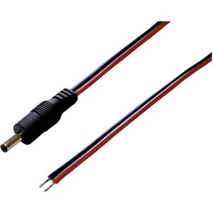 BKL Electronic Niedervolt-Anschlusskabel 1.35 mm, Elektronikkabel + Stecker, Rot, Schwarz BKL Electronic Niedervolt-Anschlusskabel 1.35 mm, Elektronikkabel + Stecker, Rot, Schwarz