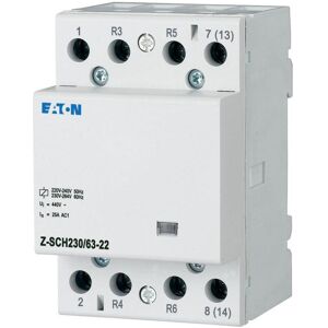 Eaton Z-SCH230/63-22 Installationsschütz - 230V, 63A, 2NO, 2NC Eaton Z-SCH230/63-22 Installationsschütz - 230V, 63A, 2NO, 2NC