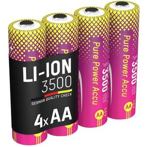 Ansmann Hochwertige Lithium Akkus der Grösse AA (4 Stk., AA, 3500 mAh), Batterien + Akkus Ansmann Hochwertige Lithium Akkus der Grösse AA (4 Stk., AA, 3500 mAh), Batterien + Akkus