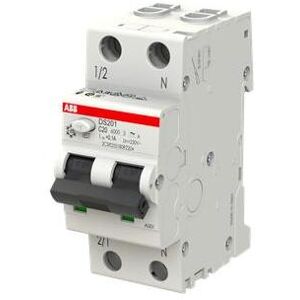 ABB, Schutzschalter, DS201A-B20/0,1 FI/LS-Schalter 6kA, 1P+N, 2CSR255180R2205 ABB, Schutzschalter, DS201A-B20/0,1 FI/LS-Schalter 6kA, 1P+N, 2CSR255180R2205