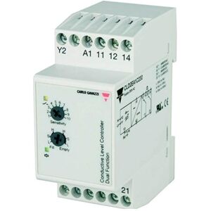 Carlo Gavazzi Niveauforstaerkerrelae 2 niveauer 24VAC/DC DIN-skinne 2 x 8A relae B: 36mm, Relais Carlo Gavazzi Niveauforstaerkerrelae 2 niveauer 24VAC/DC DIN-skinne 2 x 8A relae B: 36mm, Relais