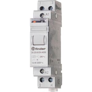 Finder Stromst.-Sch.24VDC 20.23.9.024.4000 Serie 20 f.DIN-Schiene 1Ö 1S 16A 20.23.9.024.4000 (202390244000), Relais Finder Stromst.-Sch.24VDC 20.23.9.024.4000 Serie 20 f.DIN-Schiene 1Ö 1S 16A 20.23.9.024.4000 (202390244000), Relais