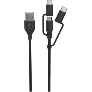 Ansmann Daten-/Ladekabel USB 3in1 120cm (1.20 m, USB 2.0), USB Kabel Ansmann Daten-/Ladekabel USB 3in1 120cm (1.20 m, USB 2.0), USB Kabel