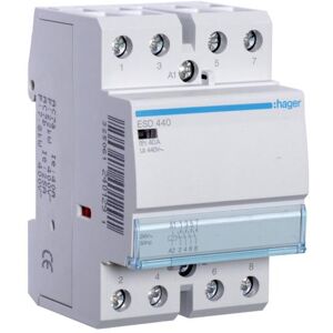 Hager HAG ESD440 Schütz 40A, 4S, 24V, Relais Hager HAG ESD440 Schütz 40A, 4S, 24V, Relais