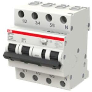 ABB Fehlerstromschutzschalter - 13A 4-polig C 30mA - IP2X ABB Fehlerstromschutzschalter - 13A 4-polig C 30mA - IP2X
