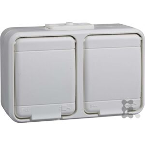 Schneider Modell 445404 - Doppelsteckdose IP44 Schneider Modell 445404 - Doppelsteckdose IP44