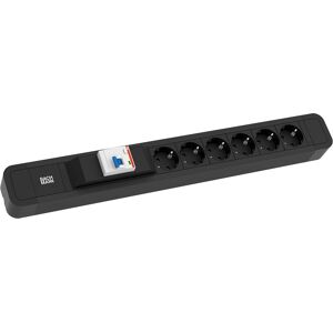 Bachmann PRIMO 2 Schwarze Steckdosenleiste Bachmann PRIMO 2 Schwarze Steckdosenleiste