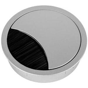 TecLines, Kabelschutz + Kabelführung, TKD002S Tisch Kabeldurchführung rund 80mm, silber TecLines, Kabelschutz + Kabelführung, TKD002S Tisch Kabeldurchführung rund 80mm, silber