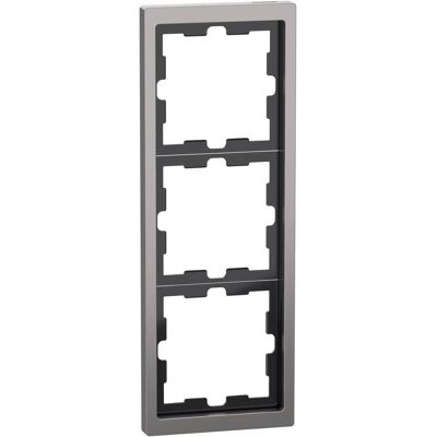 Merten, Zubehör Schalterprogramm, Rahmen 3f.nickelmet D-Life Metall MEG4030-6550 Merten, Zubehör Schalterprogramm, Rahmen 3f.nickelmet D-Life Metall MEG4030-6550