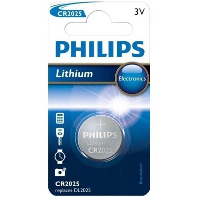 Philips Lithium Button cell (1 Stk., CR2025), Batterien + Akkus Philips Lithium Button cell (1 Stk., CR2025), Batterien + Akkus