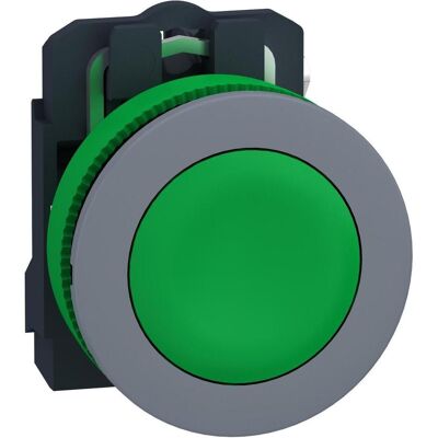 Schneider Electric Drucktaster, komplett, Kunststoff, XB5FA31C0, Schalter + Taster, Schwarz, Grau, Grün Schneider Electric Drucktaster, komplett, Kunststoff, XB5FA31C0, Schalter + Taster, Schwarz, Grau, Grün