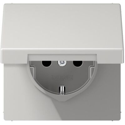 Jung LS 1520 BFKIKL LG - Schuko-Steckdose 16A 250V mit Abdeckung Jung LS 1520 BFKIKL LG - Schuko-Steckdose 16A 250V mit Abdeckung