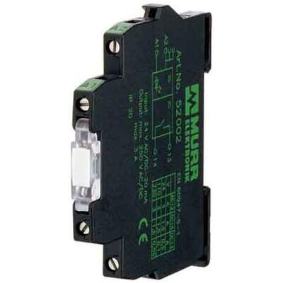 Murr Elektronik MIRO 6.2 24VDC-250VAC/1A Optokopplermodul IN: 53 VDC - OUT: 250 VAC 1 A 6.2 mm Federkraftklemme, Relais Murr Elektronik MIRO 6.2 24VDC-250VAC/1A Optokopplermodul IN: 53 VDC - OUT: 250 VAC 1 A 6.2 mm Federkraftklemme, Relais