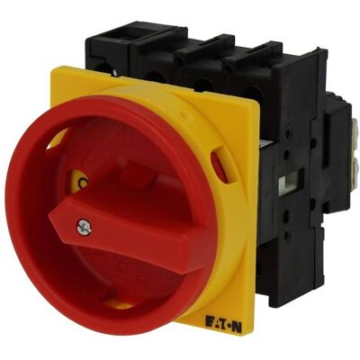 Eaton, Systemstromversorgung, P1-40/EA/SVB/N Nockenschalter absperrbar, mit NOT-Aus-Schalter 40A 690V 1 x 90° Gelb, Rot 1St Eaton, Systemstromversorgung, P1-40/EA/SVB/N Nockenschalter absperrbar, mit NOT-Aus-Schalter 40A 690V 1 x 90° Gelb, Rot 1St
