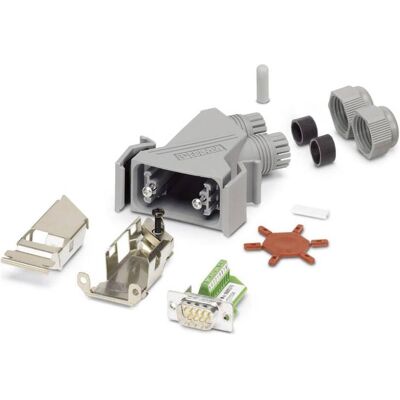 Phoenix Contact Interbus, IP67, 9-pol, Kit, ST, Elektronikkabel + Stecker, Grau Phoenix Contact Interbus, IP67, 9-pol, Kit, ST, Elektronikkabel + Stecker, Grau