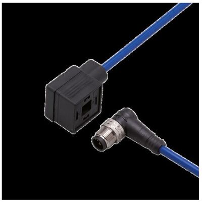 IFM Verbindungskabel gew/gew., Elektronikkabel + Stecker, Blau IFM Verbindungskabel gew/gew., Elektronikkabel + Stecker, Blau