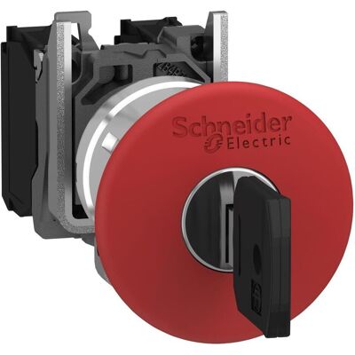 Schneider Electric Not-Halt Schlüßelentrieglung N/O-N/C, Schalter + Taster, Rot Schneider Electric Not-Halt Schlüßelentrieglung N/O-N/C, Schalter + Taster, Rot