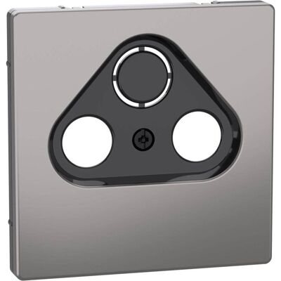 Merten Nickel-Steckdosen-Zentralplatte - Wandmontage Merten Nickel-Steckdosen-Zentralplatte - Wandmontage