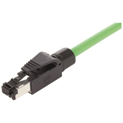 Harting Steckverbinderset, Elektronikkabel + Stecker, Schwarz Harting Steckverbinderset, Elektronikkabel + Stecker, Schwarz
