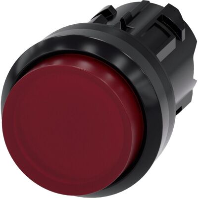 Siemens Drucktaster Front 1f rt bel.b Ř22mm rnd 3SU1001-0BB20-0AA0, Schalter + Taster, Rot Siemens Drucktaster Front 1f rt bel.b Ř22mm rnd 3SU1001-0BB20-0AA0, Schalter + Taster, Rot